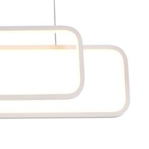 Lustre Pendente Quality Recto 1446 Led Bivolt Branco