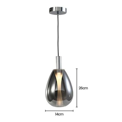 Lustre Pendente Skylight Thunder 4042 P Led Bivolt Cromado-fume