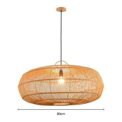 Lustre Pendente Skylight ôtaki 4046 G Rattan E27 Bivolt