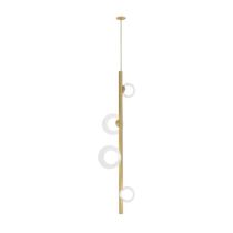Lustre Pendente Quality Orbit 1530 Dourado Transparente G9 Bivolt