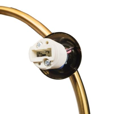 Lustre Luminaria Pendente Meia Lua Luxo Cozinha Sala Quarto Recepçao Comercial Residencial