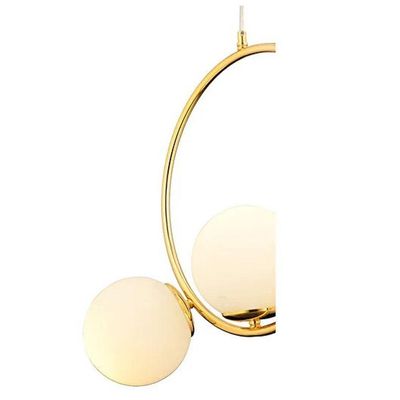 Lustre Luminaria Pendente Meia Lua Luxo Cozinha Sala Quarto Recepçao Comercial Residencial