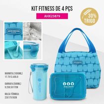 Kit De Marmita E Garrafa Elementos Jacki Design-analise Azul