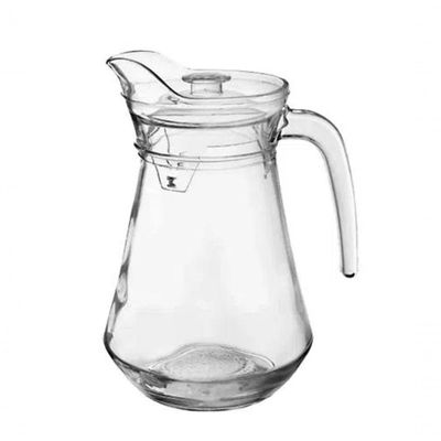 Jarra De Vidro Com Tampa Suco água 1.5 Litros + Colher Bailarina