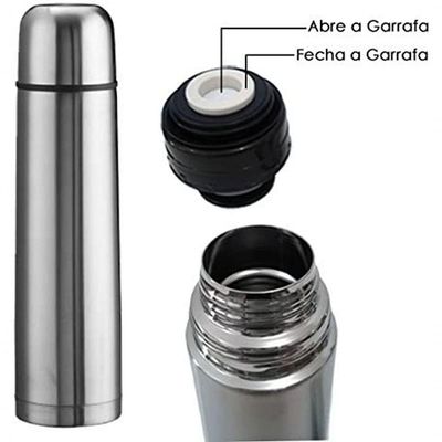 Garrafa Térmica Inox 500 Ml Inquebrável