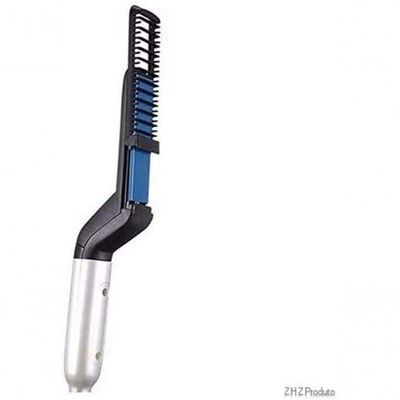 Chapinha Prancha Barba Escova Quente Masculina Barba Bivolt Bivolt