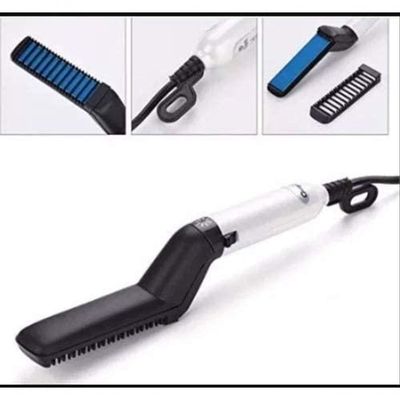 Chapinha Prancha Barba Escova Quente Masculina Barba Bivolt Bivolt