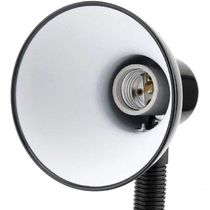 Luminaria De Mesa Com Garra Presilha Articulavel Biv Sala Trabalho Escritorio Abajur Branca