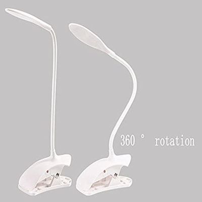 Luminaria De Mesa Led Touch Articulavel Para Escritorio Leitura Com 3 Niveis De Luz Com Clip Garra