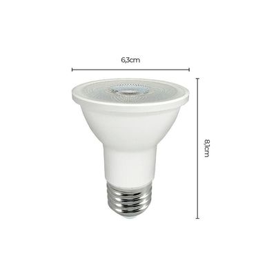 Lâmpada Led Nordecor Sof Par 20 7w E27 Alto Irc 95 Bivolt 3000k Luz Amarela