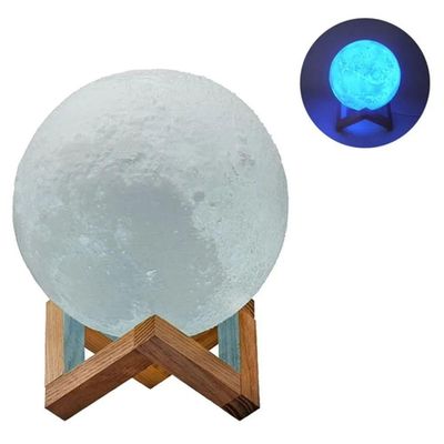 Luminaria 3d Touch Lua Cheia Abajur Led Decoracao Usb Rgb