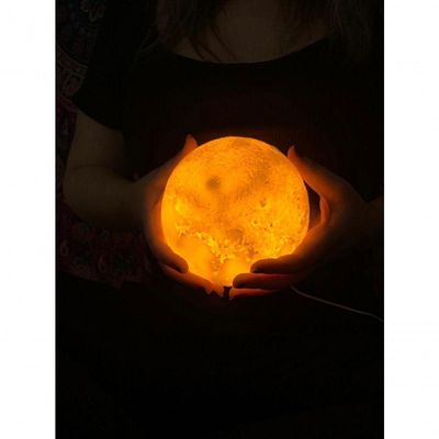 Luminária Umidificador Lua Cheia 3d