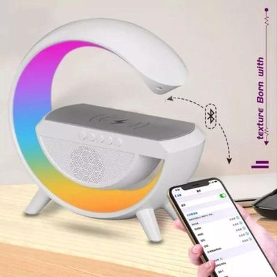 Luminária De Mesa G Speaker Smart Station Bluetooth Com Som
