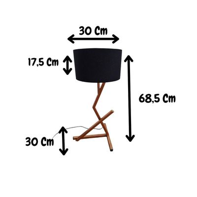 Luminária De Mesa Candeeiro Para Quarto Escritório Bali