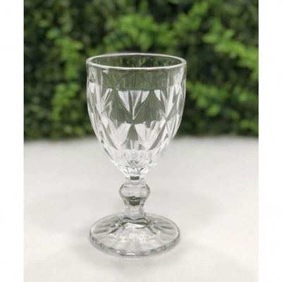 Jogo De 4 Taças Para Agua Clear Vitral Verre - Mimo Style