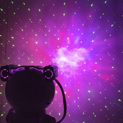 Astronauta Projetor Estrelas Galaxia Ceu Usb Luz Led Iluminaçao Nebulosa Decoraçao Sala Quarto Abaju