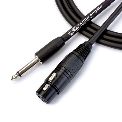 Cabo De Microfone Ninja Hg 0,20 Mm Conector P10-xlr Femea 10ft 3,05 Metros Preto