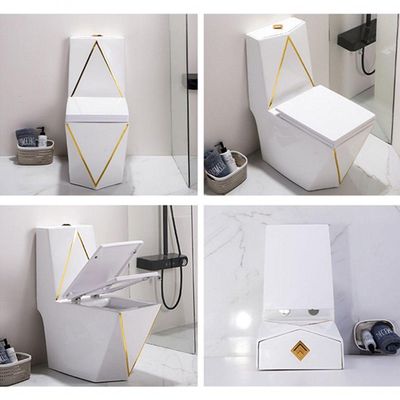 Vaso Sanitário Acoplado (monobloco) Imperial Diamond Gold