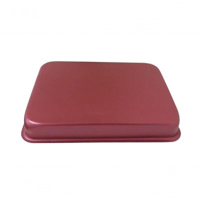 Assadeira Antiaderente Retangular Alta Nº4 Cereja Superflon