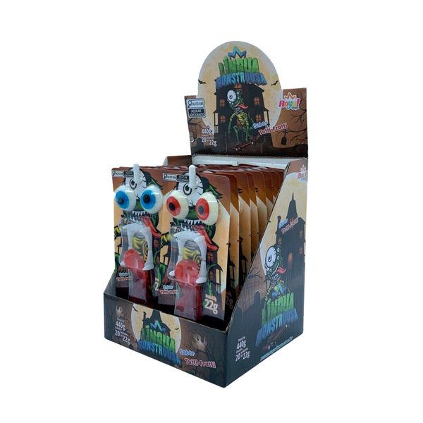 Gelatina Língua Monstruosa Display 20 Unidades - Royal Toys