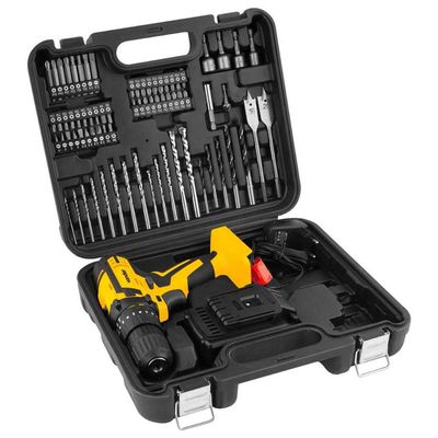 Parafusadeira e Furadeira de Impacto Bivolt Automática com Bateria 12V Vonder Acompanha Acessórios