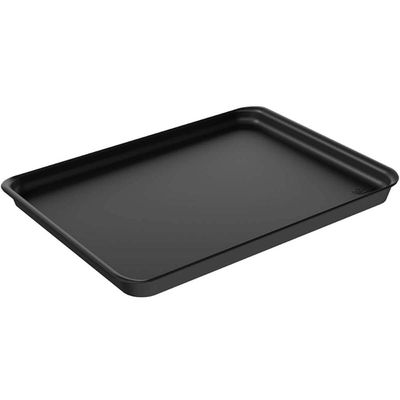 Kit 24 Bandejas Plásticas Servir Coza 32x23cm Preto Restaurante Casual Escritório Loja