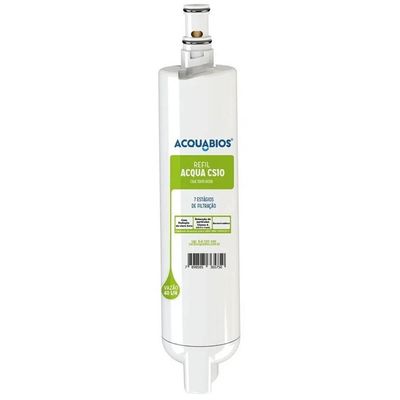 Kit 2 Refil Acqua Filtro Purificador de Água Elétrico CS10 Ultrafiltração Consul Facilite Acquabios