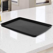 Kit 24 Bandejas Plásticas Servir Coza 32x23cm Preto Restaurante Casual Escritório Loja