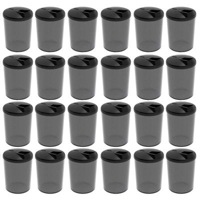 Kit 24 Farinheiras Porta Farofa Temperos com Tampa 400ml Crippa Fumê