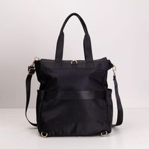Bolsa Mochila Bolsos Preta E Dourada