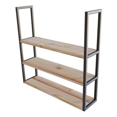 Prateleira De Parede Resistente 80Cm De Madeira Para Cozinha