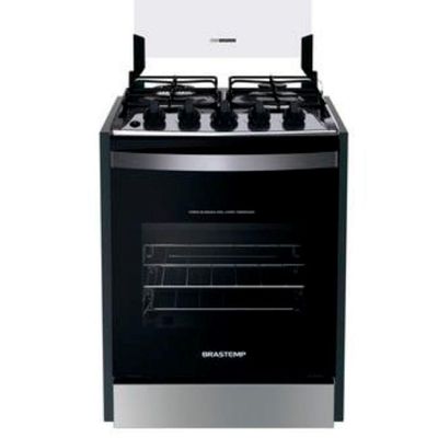 Fogão De Embutir Brastemp 4 Bocas Byo4ebr Inox Bivolt Bivolt