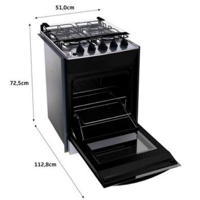 Fogão De Embutir Brastemp 4 Bocas Byo4ebr Inox Bivolt Bivolt