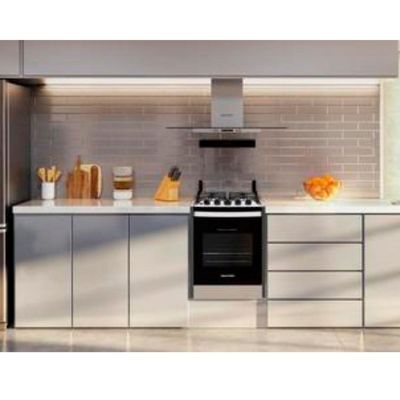 Fogão De Embutir Brastemp 4 Bocas Byo4ebr Inox Bivolt Bivolt