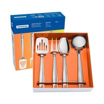 Jogo De Utensílios 4 Peças Tramontina Extrata 66815710 Inox Inox 66815710