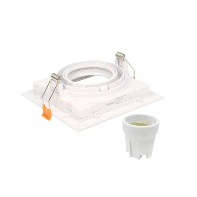 Spot Embutir Conecta Quadrado Recuado Branco Par20 - Taschibra