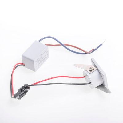 Mini Spot Led De Embutir Quadrado 1w 3000k Branca