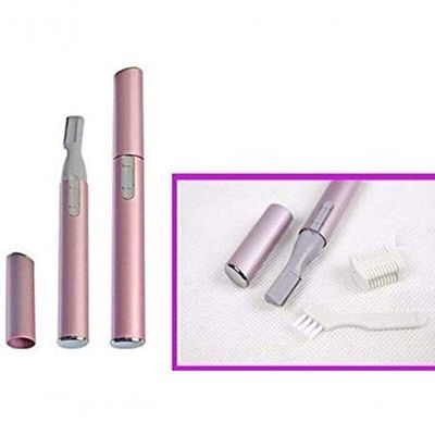 Depilador Aparador Feminino Facial Pelos Portátil Caneta Rosa