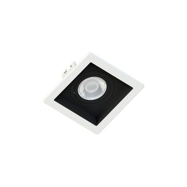 Spot De Embutir Recuado Save Energy Mr16 Gu10 Bivolt Branco-preto