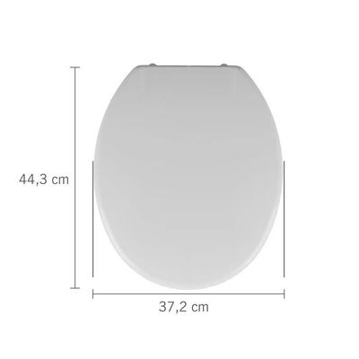 Assento Sanitario Almofadado Oval Branco 1 - Astra
