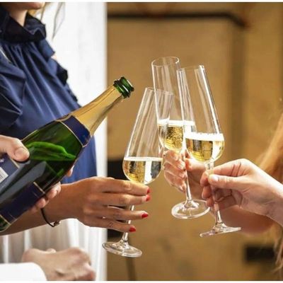 6 Taças P/Champagne Em Cristal Ecológico Ardea 220ml Bohemia