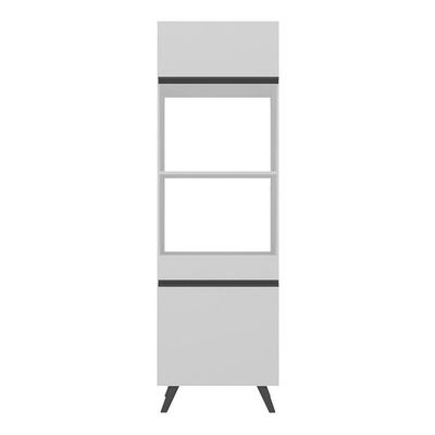 Paneleiro 2 Portas Para Forno E Microondas Branco/preto