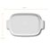 2 Travessas de Porcelana Germer Branca 2,5L 30x21cm Assar e Servir Retangular