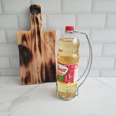 Suporte Porta Azeite Garrafa Bancada Cozinha Óleo Salada