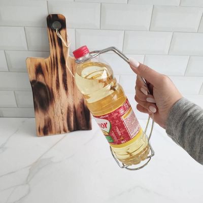 Suporte Porta Azeite Garrafa Bancada Cozinha Óleo Salada