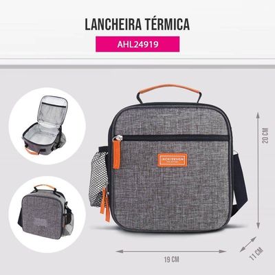 Bolsa Térmica Vibe Jacki Design Cinza