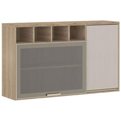 Cozinha Modulada 4 Peças Sem Tampo Yara Luciane Vanilla-grafite