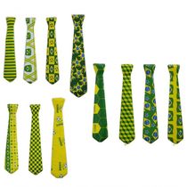 Gravata Brasil Kit 36 Unid Carnaval Copa Do Mundo Jogo