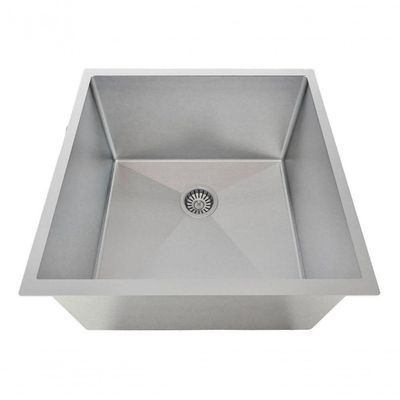 Cuba De Inox 40X40 Quadrada Cozinha Para Sacada Gourmet