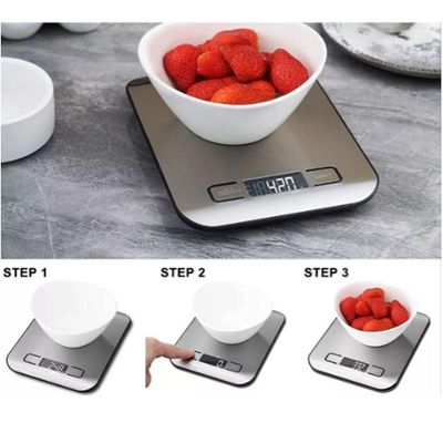 Balança Cozinha Lcd: Leitura Clara E Fácil Uso